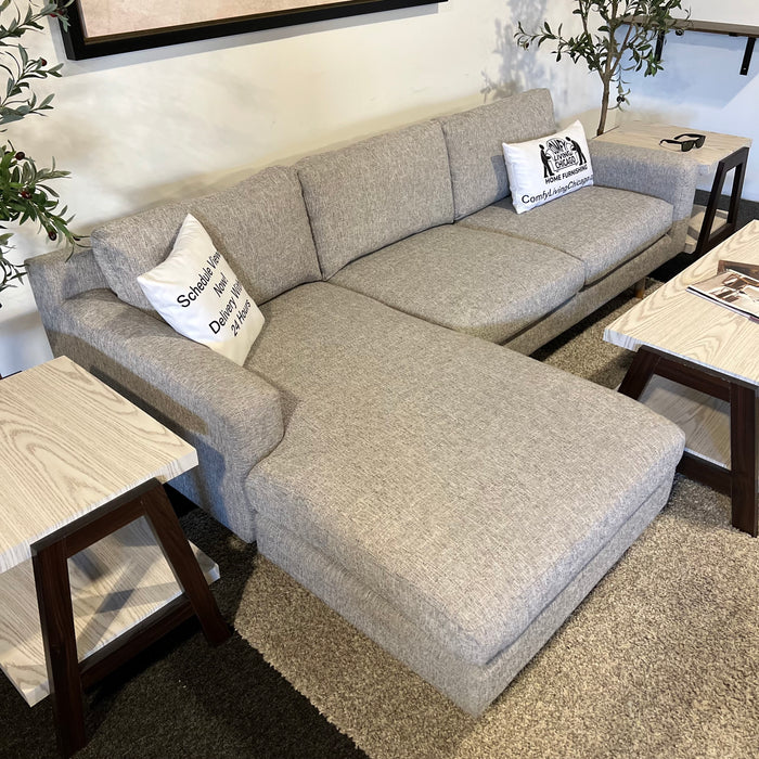 West Elm Sectional with Reversible Chaise in Gray