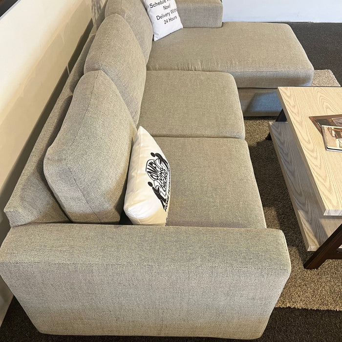 Gray Sectional Couch with Chaise