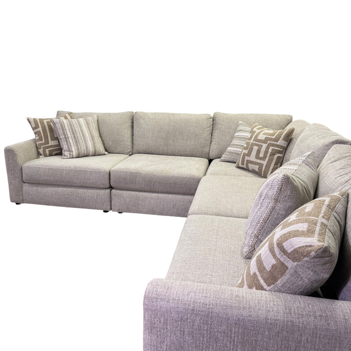 Marlow Modular 5 Piece Sectional in Cream