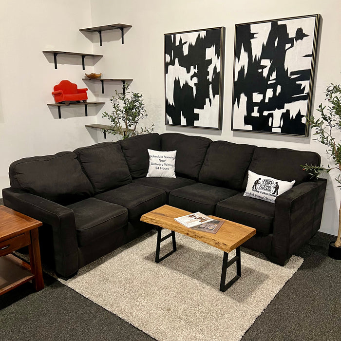 Charcoal Gray Ashley 2 Piece Sectional Couch