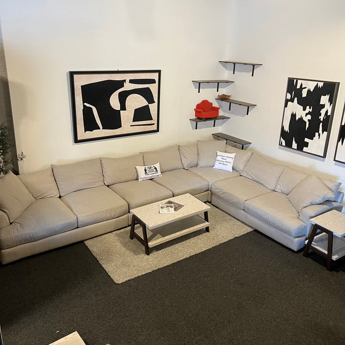 Jonathan Louis Cream Modular Corner Sectional Couch