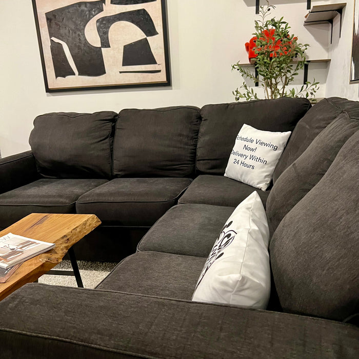 Charcoal Gray Ashley 2 Piece Sectional Couch