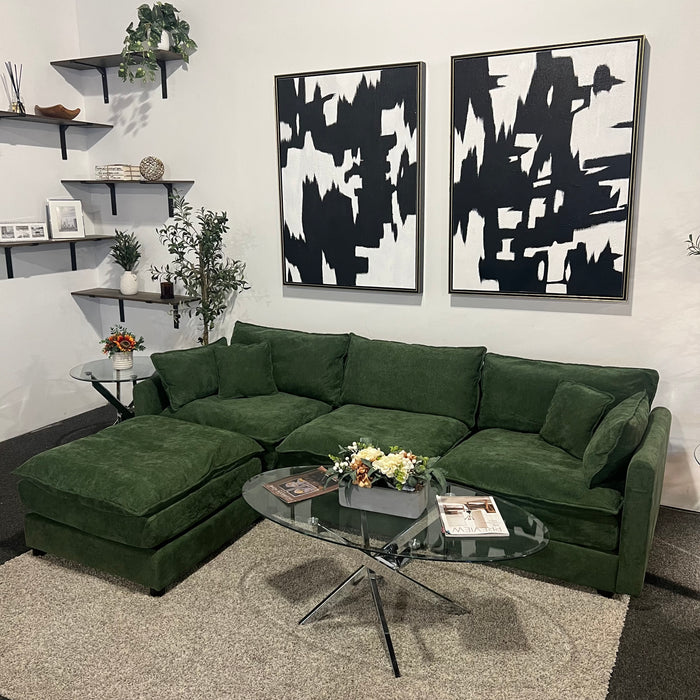 Modular Sectional Dream Couch in Olive Green