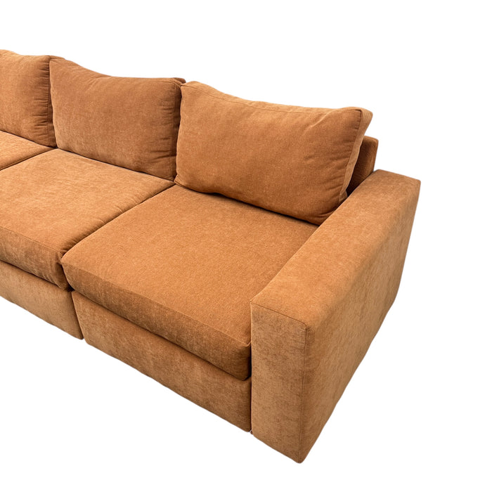 Modular Orange Sofa - Made in Chicago