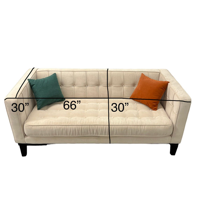 Cream Tufted Sofa / Couch / Loveseat