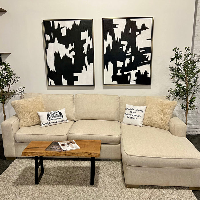 Serena and Lily Cream Sectional Couch