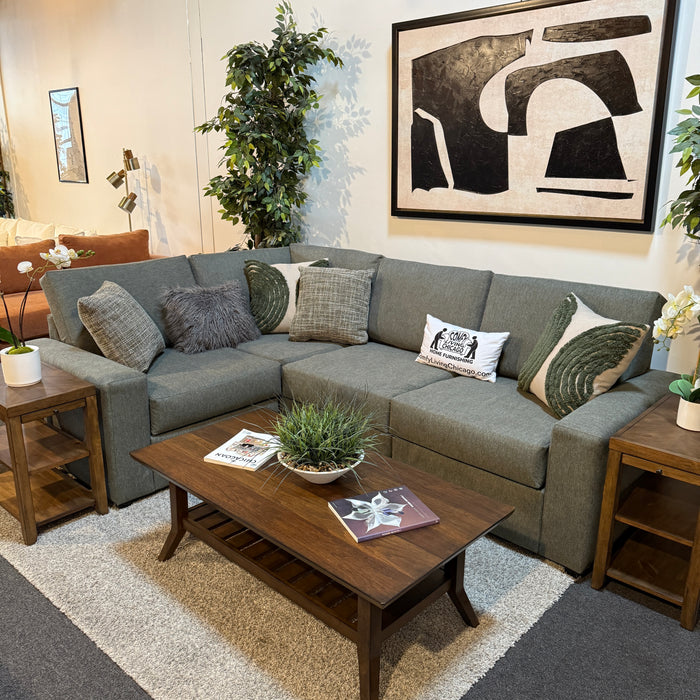 Daina Modular Sectional in Forest Green