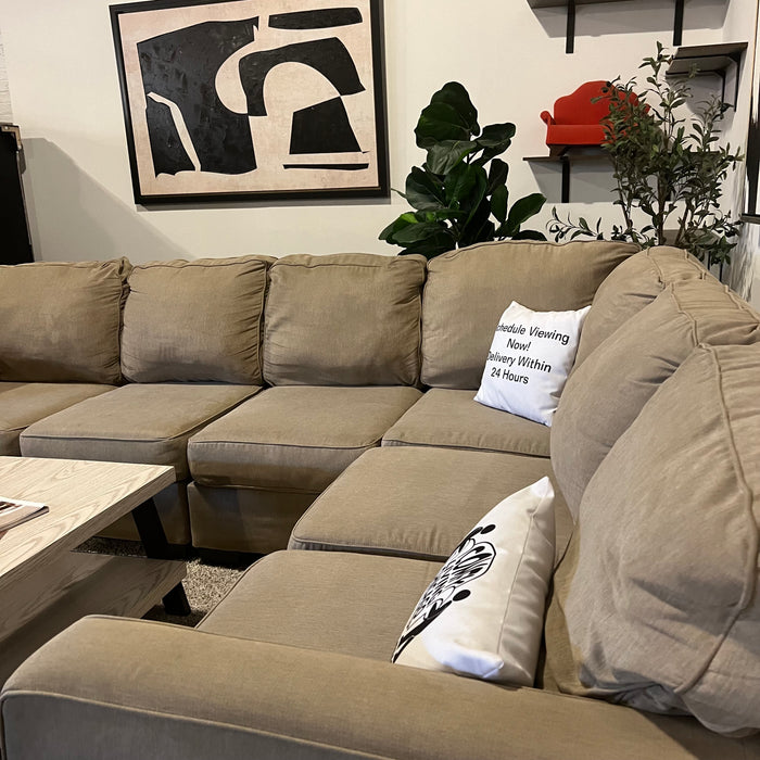 Ashley Cream Modular Lucina Corner Sectional Couch