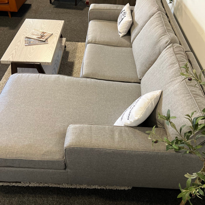 Jonathan Louis Two Piece Sectional in Gray