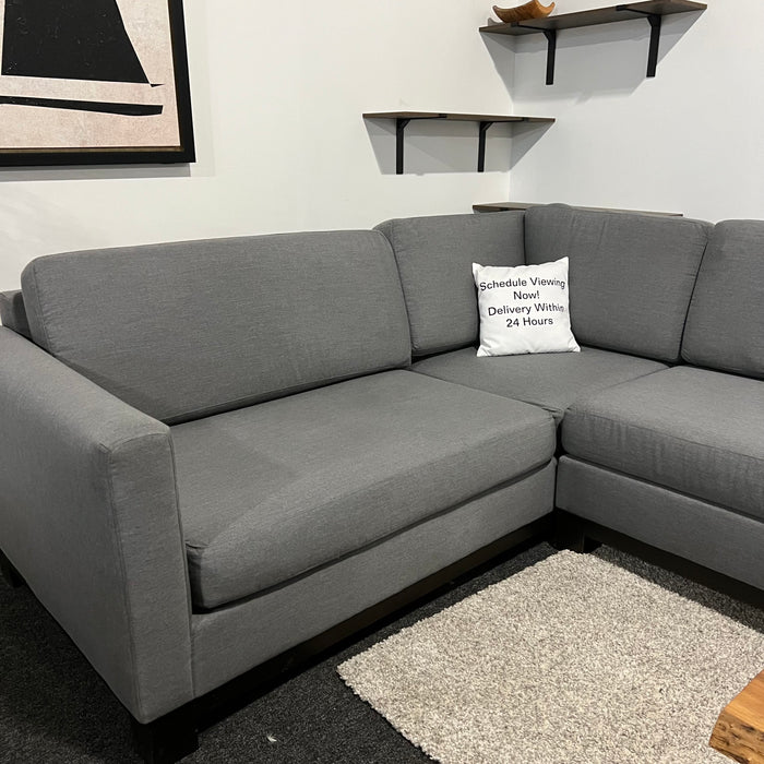 Gray 3 Piece Jonathan Louis U Shaped Sectional Couch