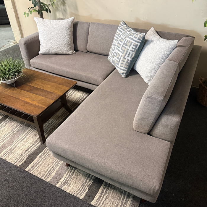 MCM Sectional with Bumper Chaise