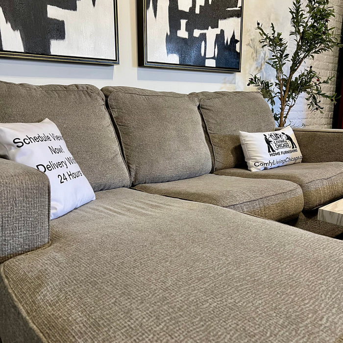 Gray Ashley Home-stores Sectional with Reversible Chaise