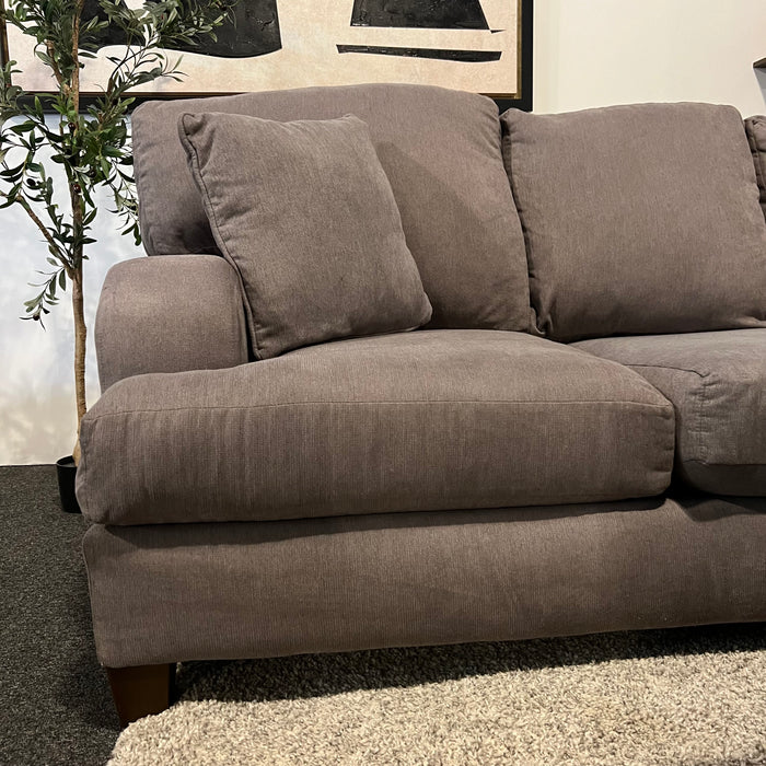 Gray U Shape Sectional with Reversible Chaise