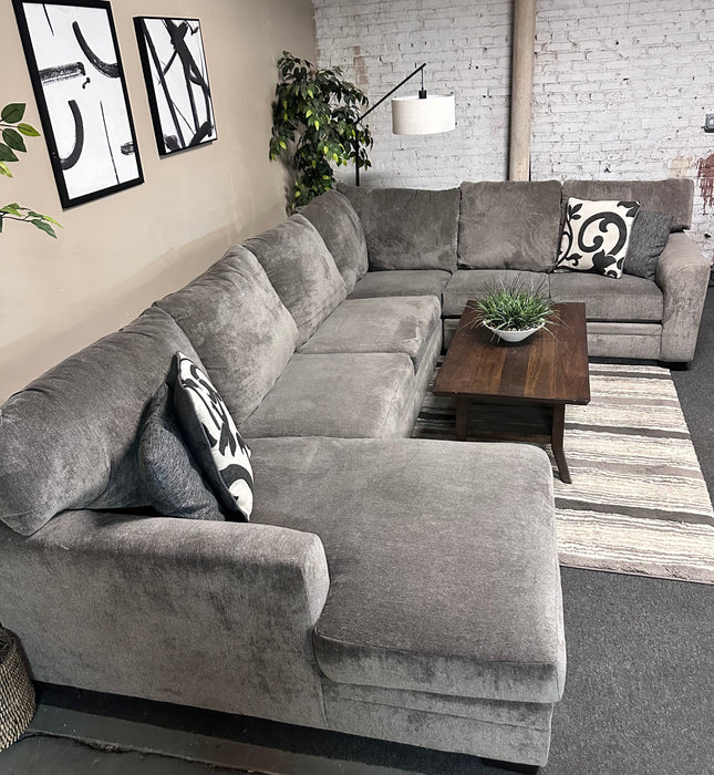 Gray U shape Sectional