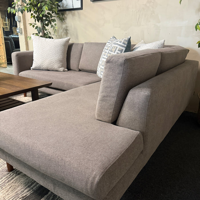 MCM Sectional with Bumper Chaise