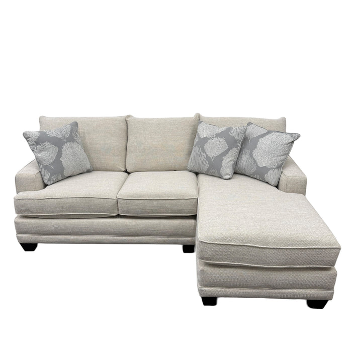 Kennedy Sectional with Right Facing Chaise in Ordona Linen