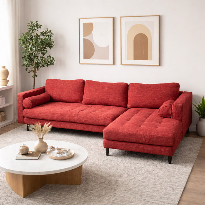 Red MCM Sectional