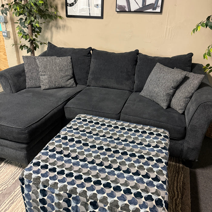 Sectional Sofa with Reversible Chaise and Ottoman