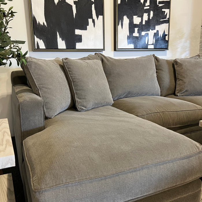 Room and Board Orson Two Piece Sectional Couch in Gray