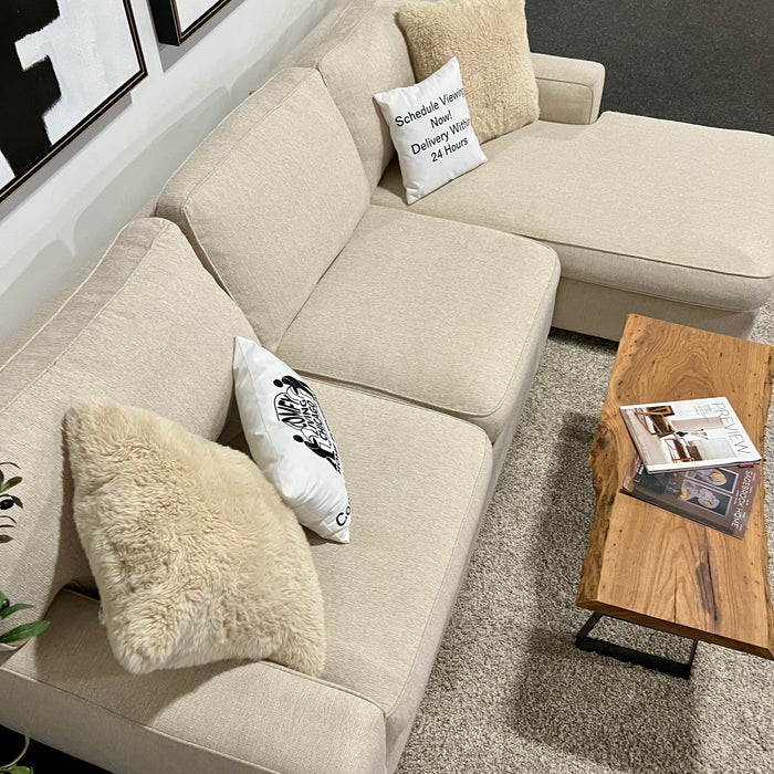 Serena and Lily Cream Sectional Couch