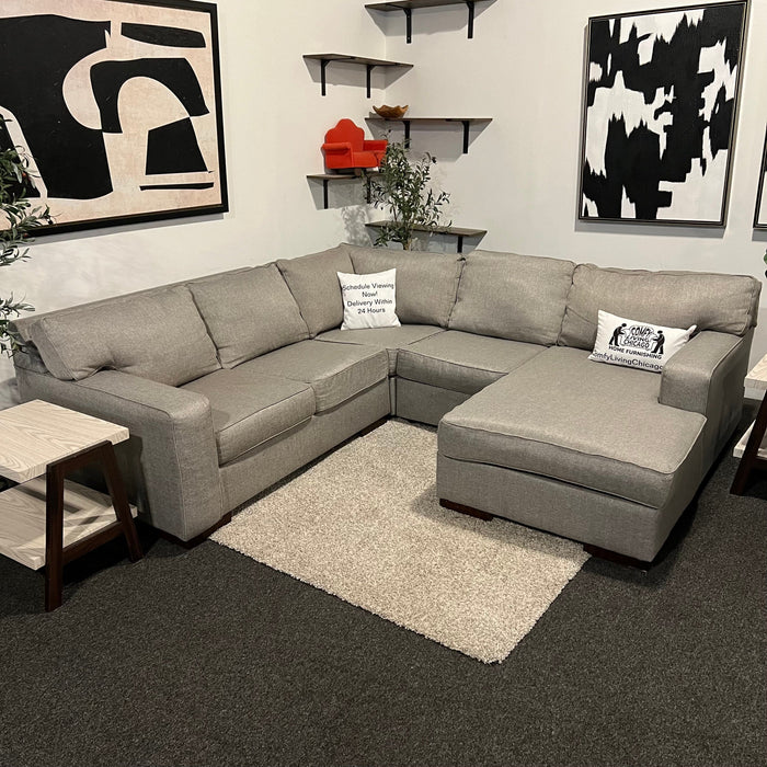 Ashley Homestores Modular U Shape Sectional Couch in Gray