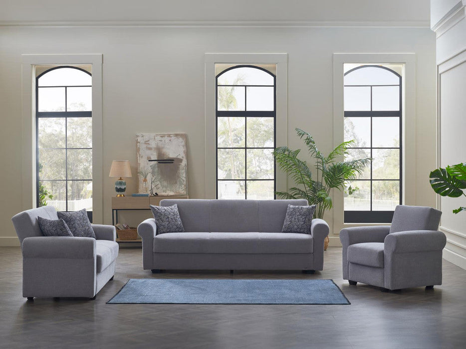 Elita S Love Seat (Koopsi Light Gray)	 by Bellona