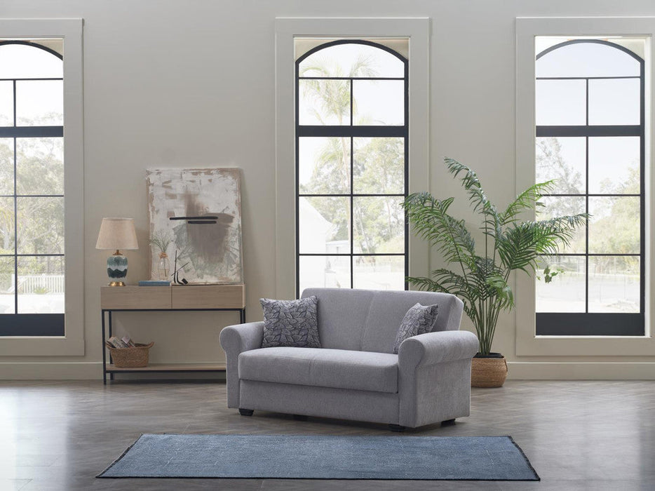 Elita S Love Seat (Koopsi Light Gray)	 by Bellona