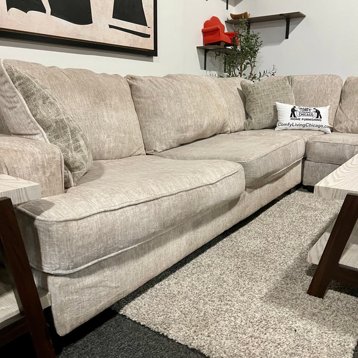 Koehler Cream Modular 3 Piece Sectional Couch