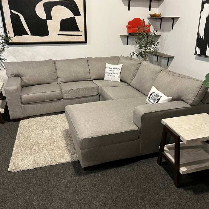 Ashley Homestores Modular U Shape Sectional Couch in Gray