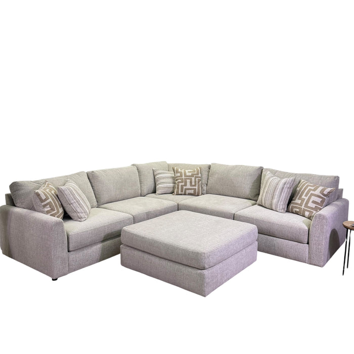 Marlow Modular 5 Piece Sectional in Cream