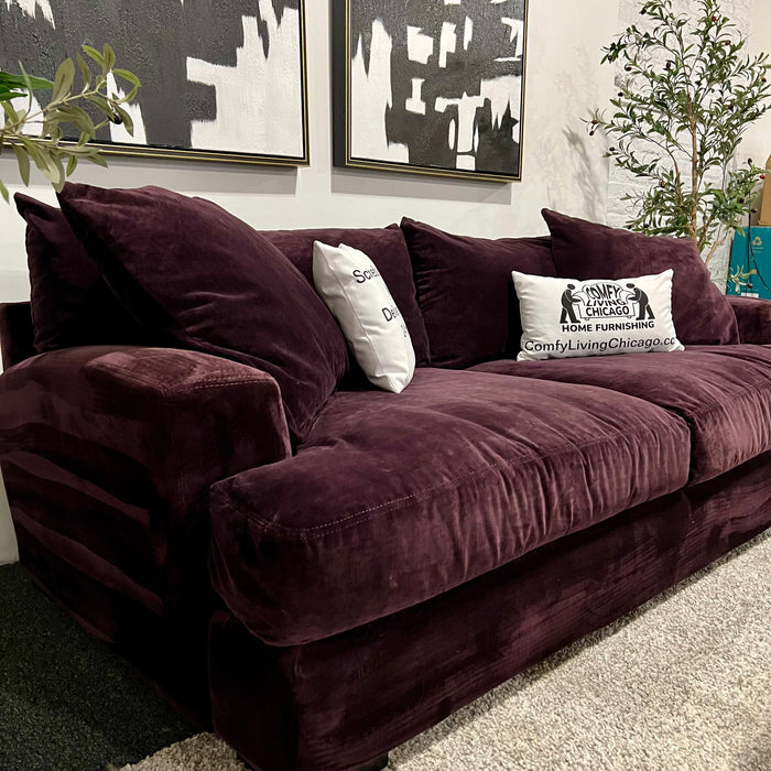 Lovely Purple Jonathan Louis Deep Sofa / Couch