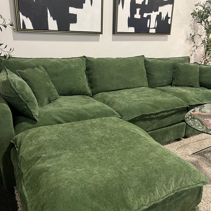 Modular Sectional Dream Couch in Olive Green