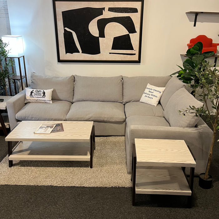 Revelation Modular Cloud Sectional Four Piece in Gray