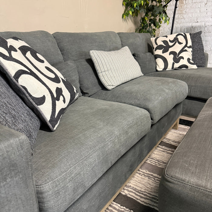 Sectional Sofa with Storage Ottoman