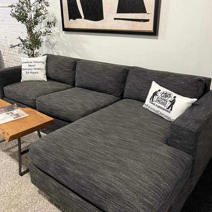 West Elm Urban Gray Sectional Couch