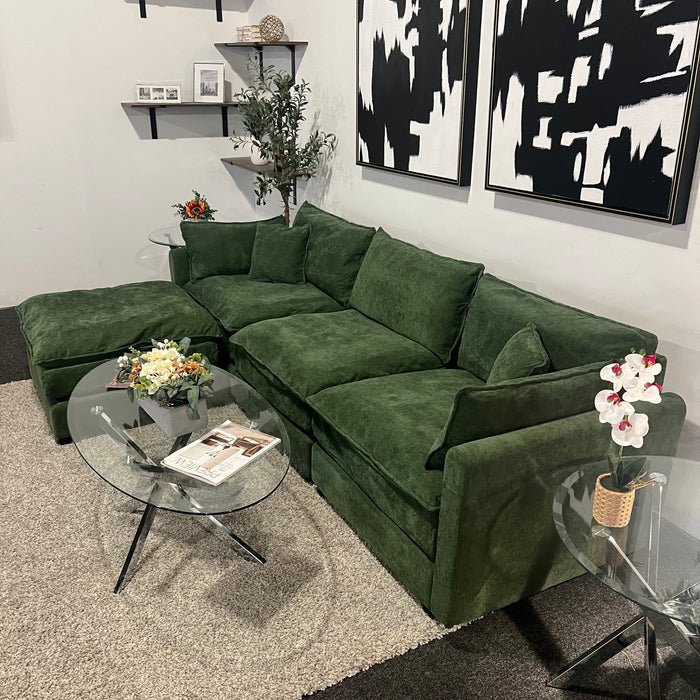 Modular Sectional Dream Couch in Olive Green