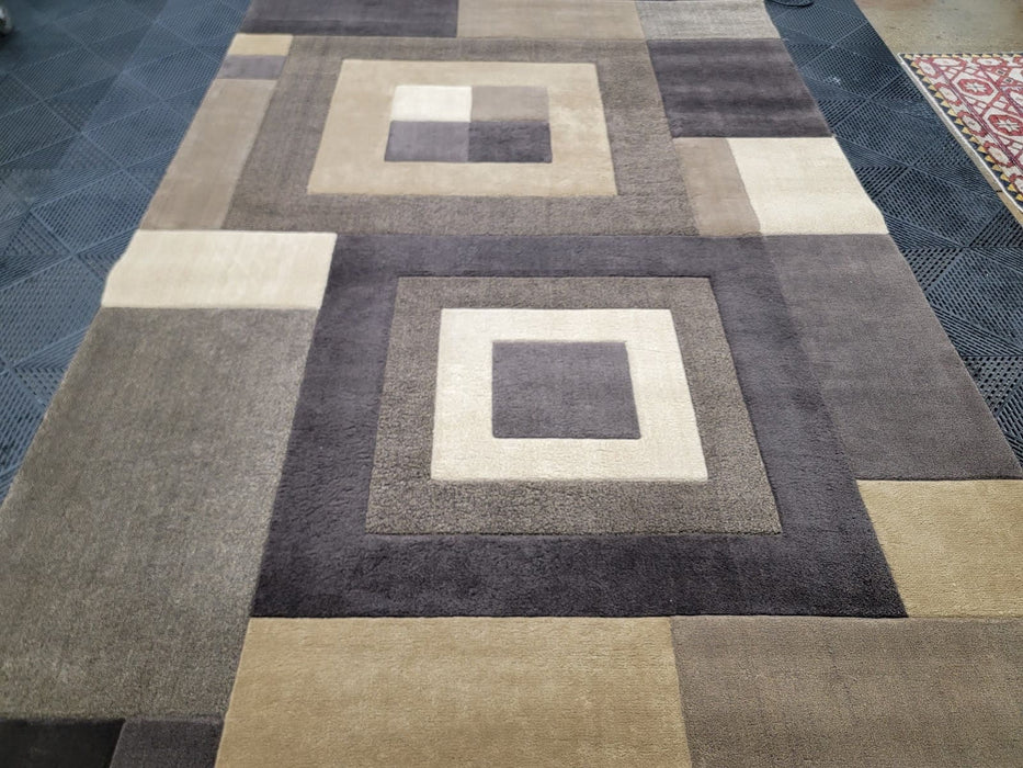 94x135 Brown Poly Area Rug