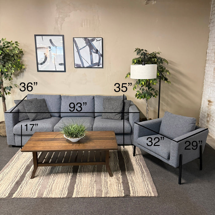 MCM Sofa and Chair Set