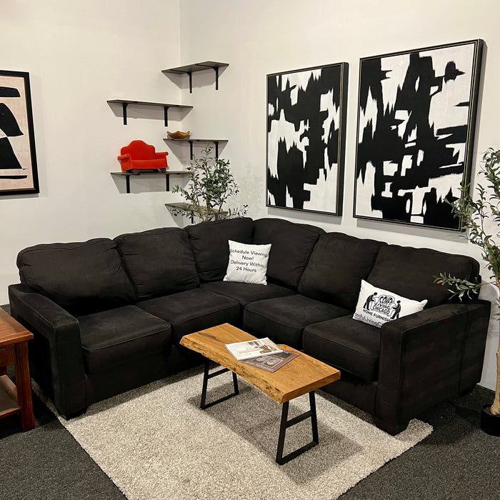 Charcoal Gray Ashley 2 Piece Sectional Couch