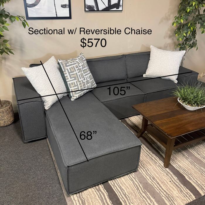 Sectional with Reversible Chaise