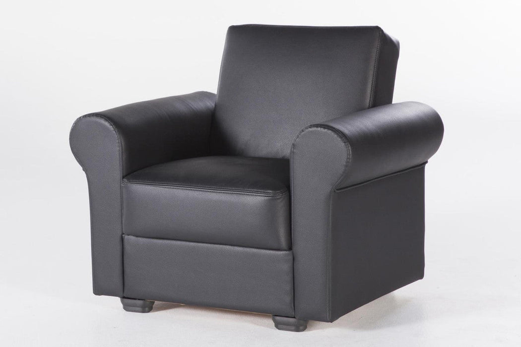 Floris Armchair (Santa Glory Black) by Bellona