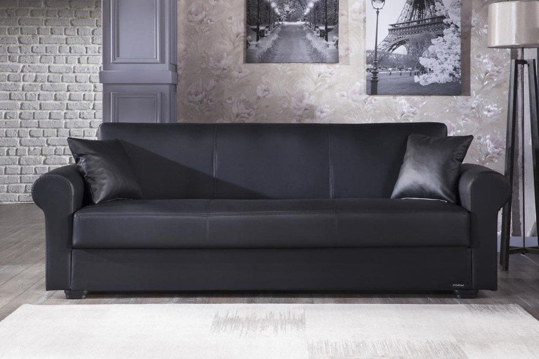 Floris 3 Seat Sleeper Sofa (Santa Glory Black)  by Bellona