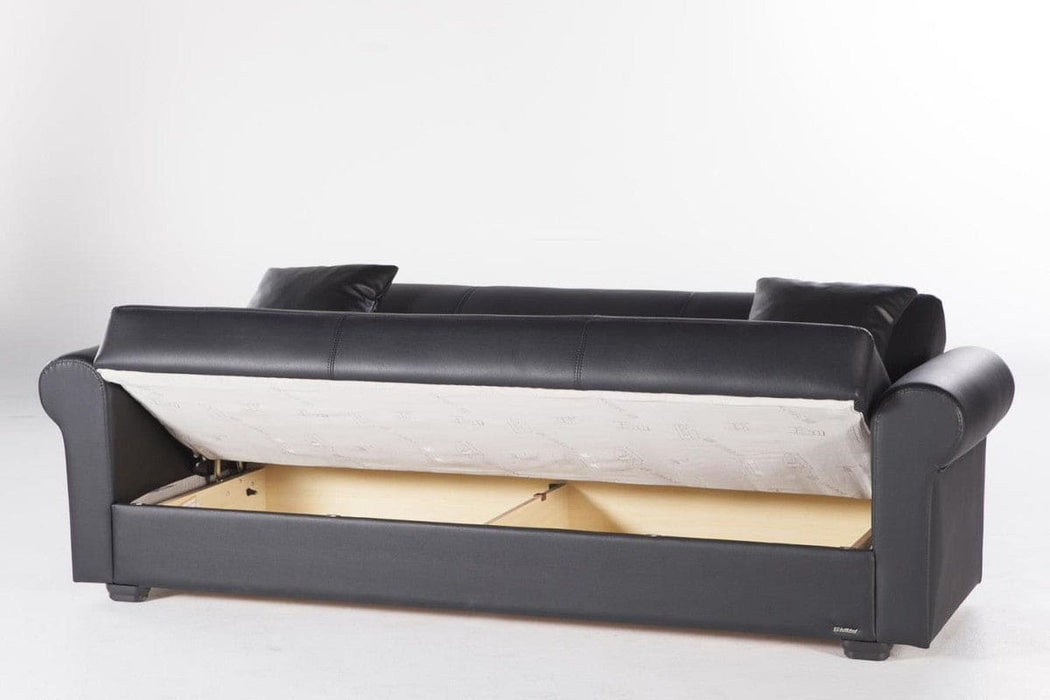 Floris 3 Seat Sleeper Sofa (Santa Glory Black)  by Bellona