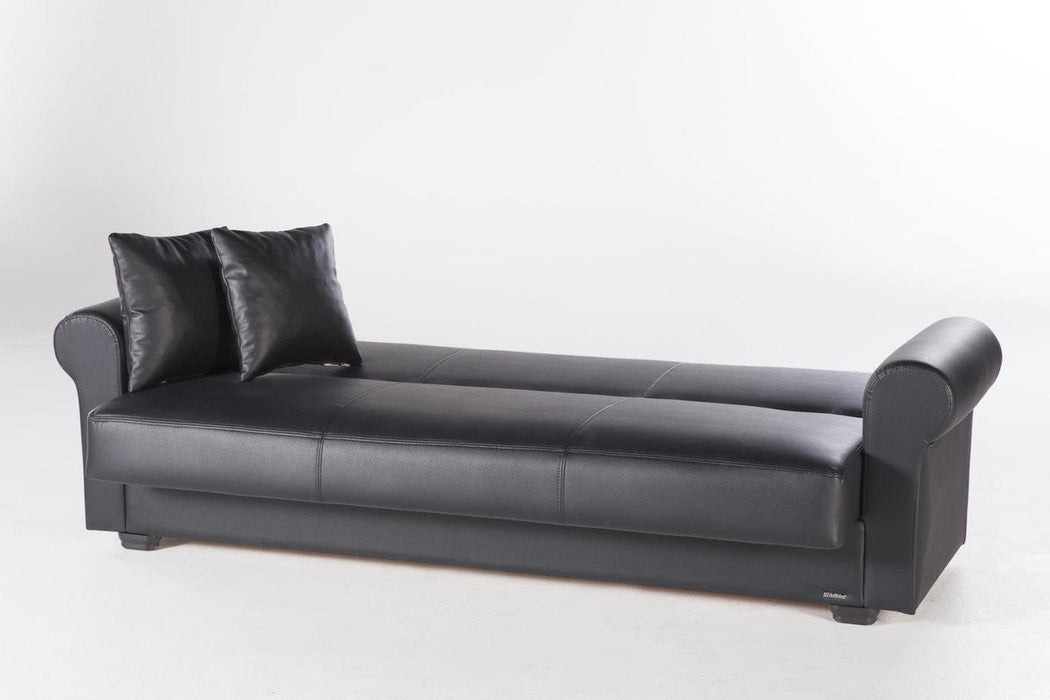 Floris 3 Seat Sleeper Sofa (Santa Glory Black)  by Bellona