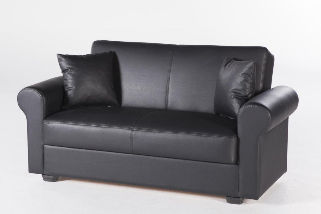 Floris Love Seat(Santa Glory Black) by Bellona