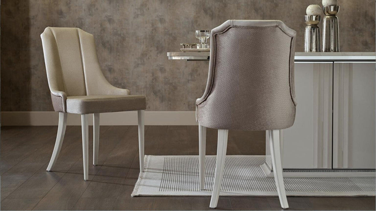 Gravita 6315 Dining Chair 2Pcs (Deren Beige)	 by Bellona