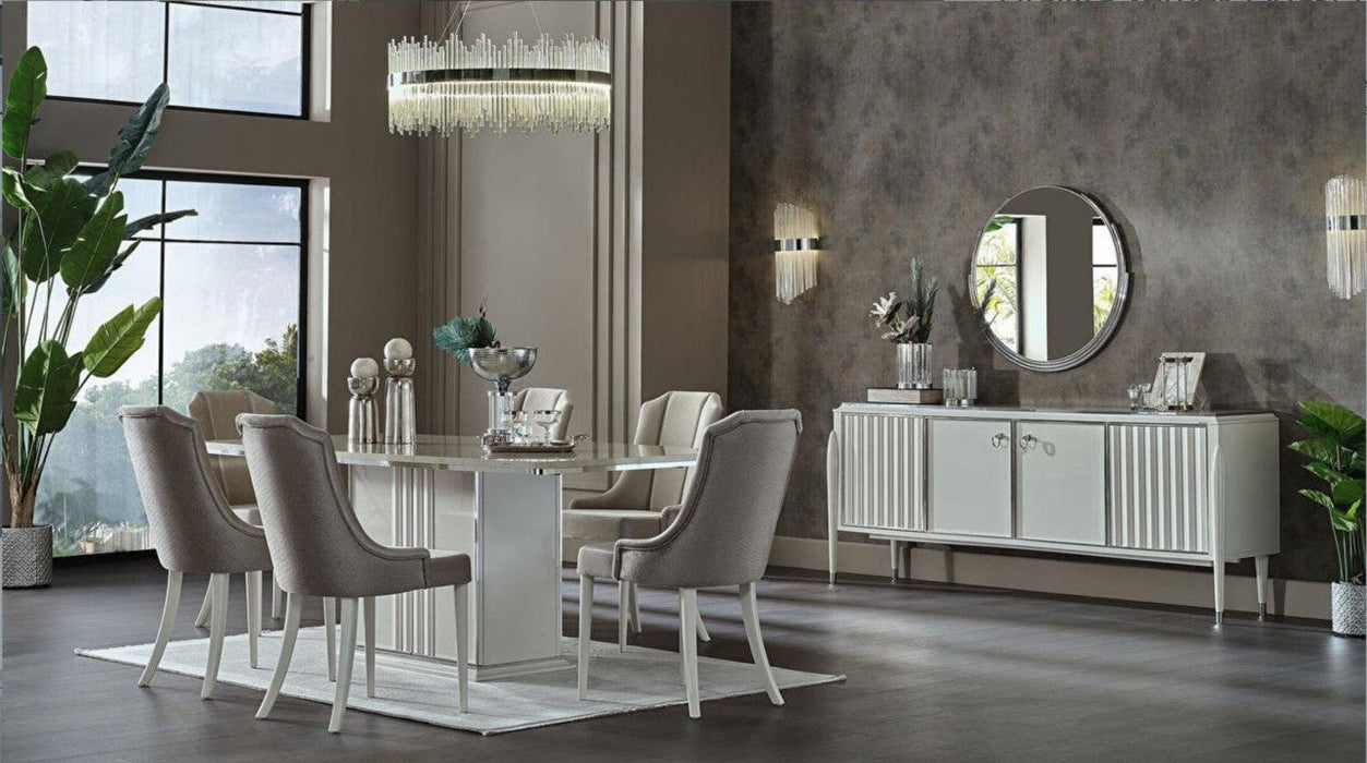 Gravita Dining Table (Ivory)	 by Bellona