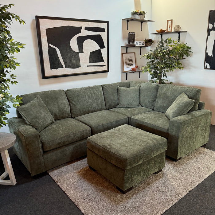 Alton Modular Sectional in Olive Green
