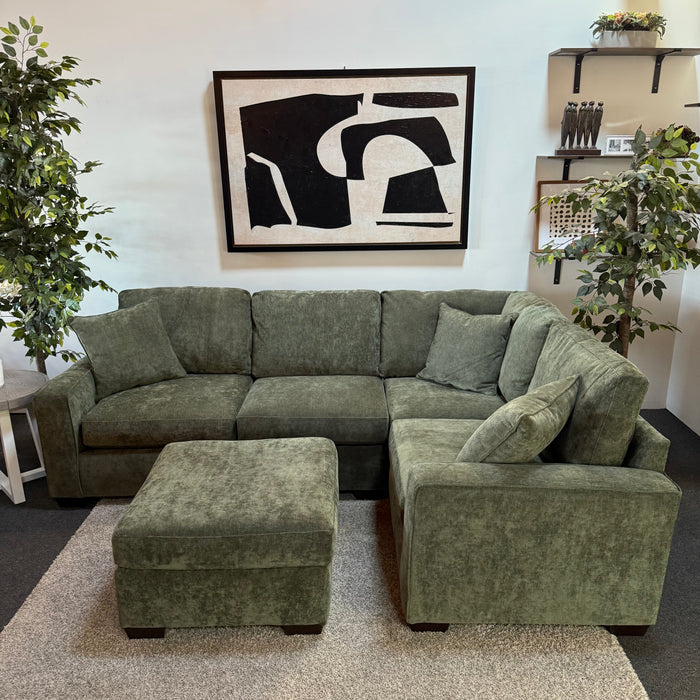 Alton Modular Sectional in Olive Green