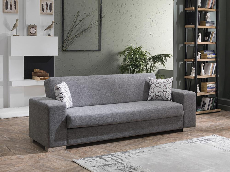 Kobe 3 Seat Sleeper Sofa (Diego Gray) by Bellona